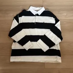 長袖ラガーシャツPOLO太ボーダー