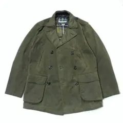 00s Barbour shovler M　オリーブ バブアー Pコート