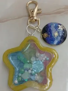 星形レジンチャーム カラフル
