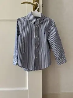 Ralph Lauren 青白ストライプ 長袖シャツ