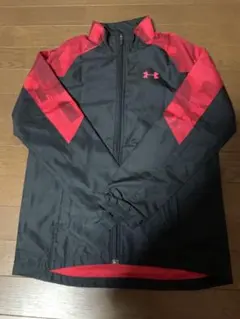 Under Armour ジップアップジャケット 黒・赤YXL