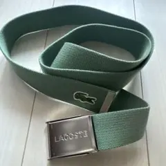 LACOSTE メンズ ベルト グリーン