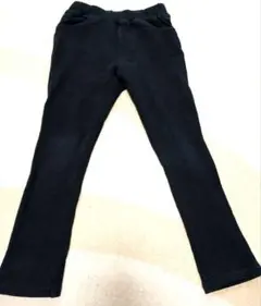 110cm 黒 ストレッチパンツ ウエストゴム