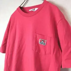 BEN DAVIS ポケット付き赤Tシャツ　Mサイズ