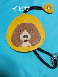 IBIZA　イビサ　バッグチャーム　マスコット　犬の顔 キーホルダー