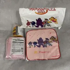 マクドナルド マック福袋 2026 3点セット ピンク ※引換券なし