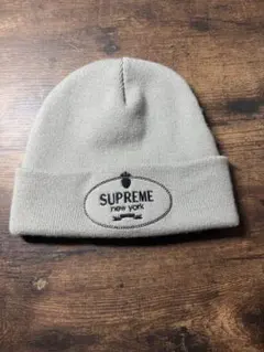 Supreme ニット帽 ビーニー グレー