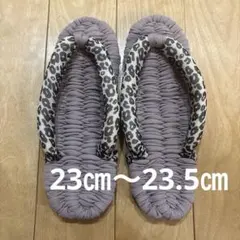 레오파드 패턴 천 코끼리 룸 슈즈
