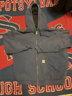 Carhartt ネイビー フルジップパーカー