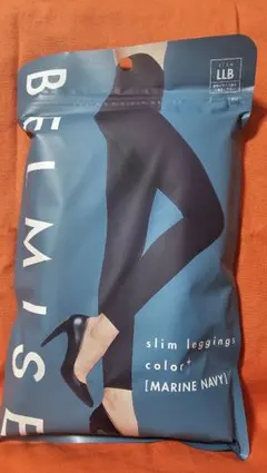 BELMISE スリムレギンス L LBマリンネイビー