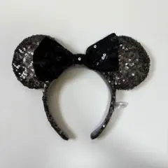 【公式】ディズニー カチューシャ ミニー スパンコール ブルー ブラウン