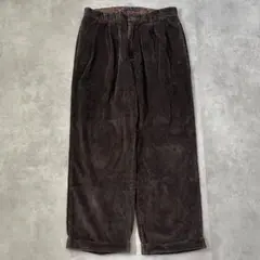 トミーヒルフィガー W33 チノパン コーデュロイ 00s 茶 古着 ボトム