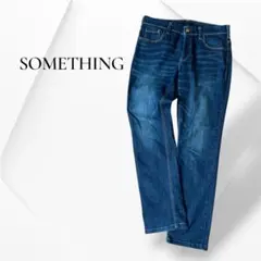 SOMETHING サムシング インディゴブルー ストレートデニム 29 L