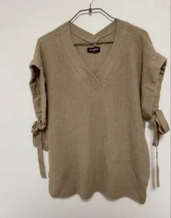 最終値下げ！RAG MACHINE ベージュ Vネックニットベスト