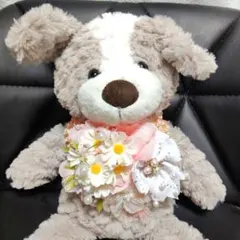 犬 ペット トリミングチョーカー トリミングリボン 　誕生日　デイジー　花