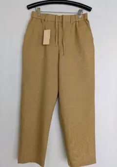 StudioClip　麻混ワイドパンツ ウエストゴム　ベージュＬ　新品　未使用