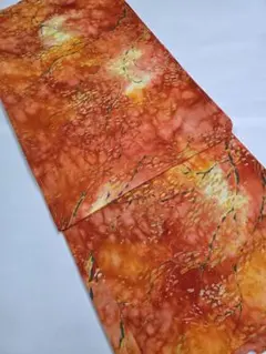 【24時間以内発送】新古品 着物 羽織り 正絹 オレンジ系 極美品