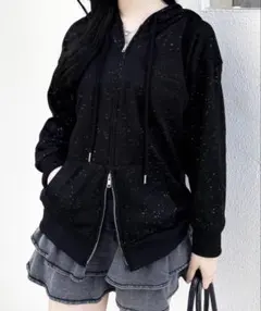 INGNI ラメスウェットジップパーカー 新品未使用タグ付き