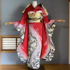 振袖フルセット 手描き友禅 成人式振袖 振袖 裄丈67 ➕サイズ - メルカリ