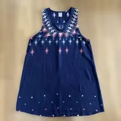 Raknaari 刺繍入りノースリーブチュニック