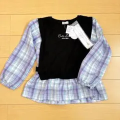 新品未使用☆トップス トレーナー ネックレス付き　150cm 小学生　通学着