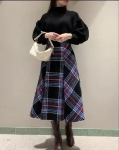 snidel ロービングチェックスカート(サイズ1)のサムネイル