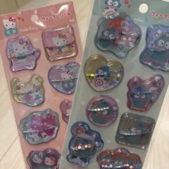 ☆国内正規品☆ サンリオウォーターシール二枚セット ハンギョドン、キティちゃん