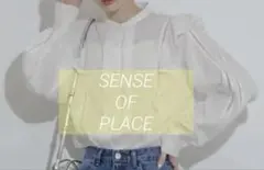 SENSE OF PLACE レースフリルブラウスのサムネイル