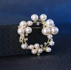 ブローチ パール コサージュ フォーマル サークル 入学式 卒業式 結婚式