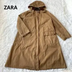 ザラ ZARA ロングコート 【XS】コーデュロイ襟 オーバーサイズ 大きめ