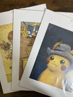 ゴッホ美術館　ピカチュウ　アートプリント 2025年最新】ゴッホピカチュウ アートプリントの人気アイテム - メルカリ