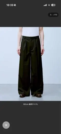 Camphor Wood 2タックワイドバギーフレアスラックス - メルカリ