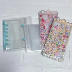 ぷくぷく シール 立体 A7 バインダー 推し活 セット 収納 シール帳 3D