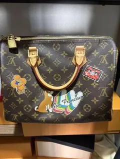 Louis Vuitton ステッカー付きショルダーバッグ スピーディー30 - メルカリ