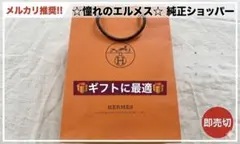 エルメス HERMES ショッパー 紙袋 純正【美品・サイズ記載】
