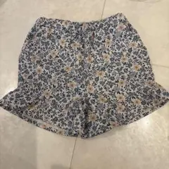プティマイン 水陸両用　花柄　フリルショートパンツ　100