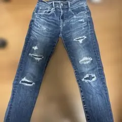 AZUL BY MOUSSY スキニーデニム ダメージ加工 XS