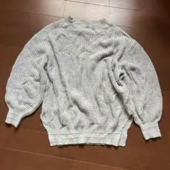 ニット　セーター　長袖　グレー　アースミュージックアンドエコロジー　レディース