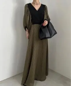 ［美品］amerivintageロング丈ワンピースMサイズ
