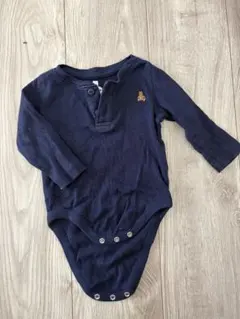 baby GAP ネイビー長袖ロンパース 3-6ヶ月