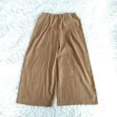 【ジョルジュレッシュ】パンツ ワイド スエード ウエストゴム ポケット