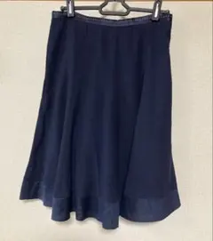 PAULE K A ネイビー フレアスカート 膝丈のサムネイル