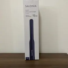 SALONIA ヘアストレートナー 15mm ネイビー