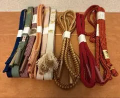 【和装品】帯〆　9本分まとめて　9/9①