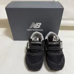 ニューバランス 996 キッズ スニーカー 14cmブラック×シルバー