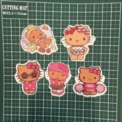 日焼けキティステッカー５枚セット