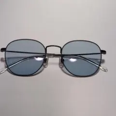 zoff 青色 ラウンドサングラス