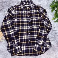 imp インプ チェック シャツ ネルシャツ ネイビー イエロー ホワイト Sのサムネイル