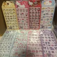 カラフルサンリオキャラクターシール　8シートセット