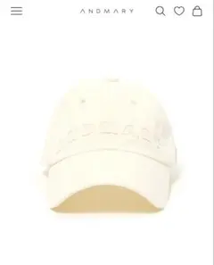 andmary ♡ Mary logo cap ivory andmary Mary logo cap ivory キャップ - メルカリ